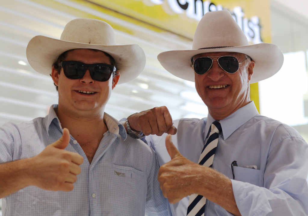 THE KAT IN THE HAT: Hanging out with Bob Katter as he drums up support for his local candidate in the 2012 Queensland election. THE KAT IN THE HAT: Hanging out with Bob Katter as he drums up support for his local candidate in the 2012 Queensland election.